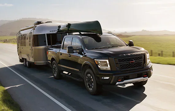 2022 Nissan TITAN towing airstream | Nissan of Melbourne in Melbourne FL