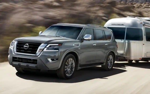 2023 Nissan Armada towing an airstream | Nissan of Melbourne in Melbourne FL