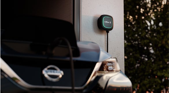 Nissan EV connected and charging with a Wallbox charger | Nissan of Melbourne in Melbourne FL